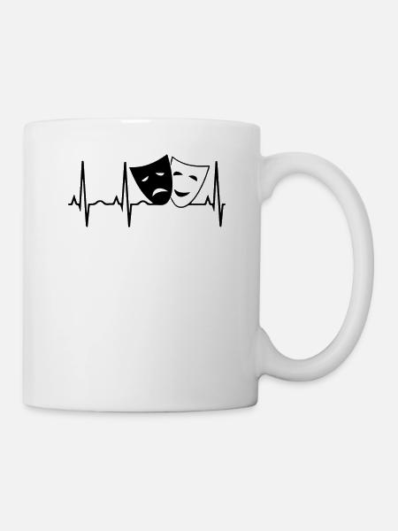 Theater Herzschlag - Tasse - Weiß