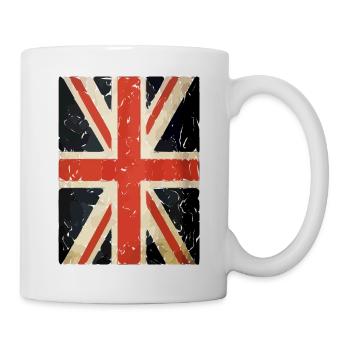 Union Jack Britische Flagge - Tasse - Weiß - Rechts
