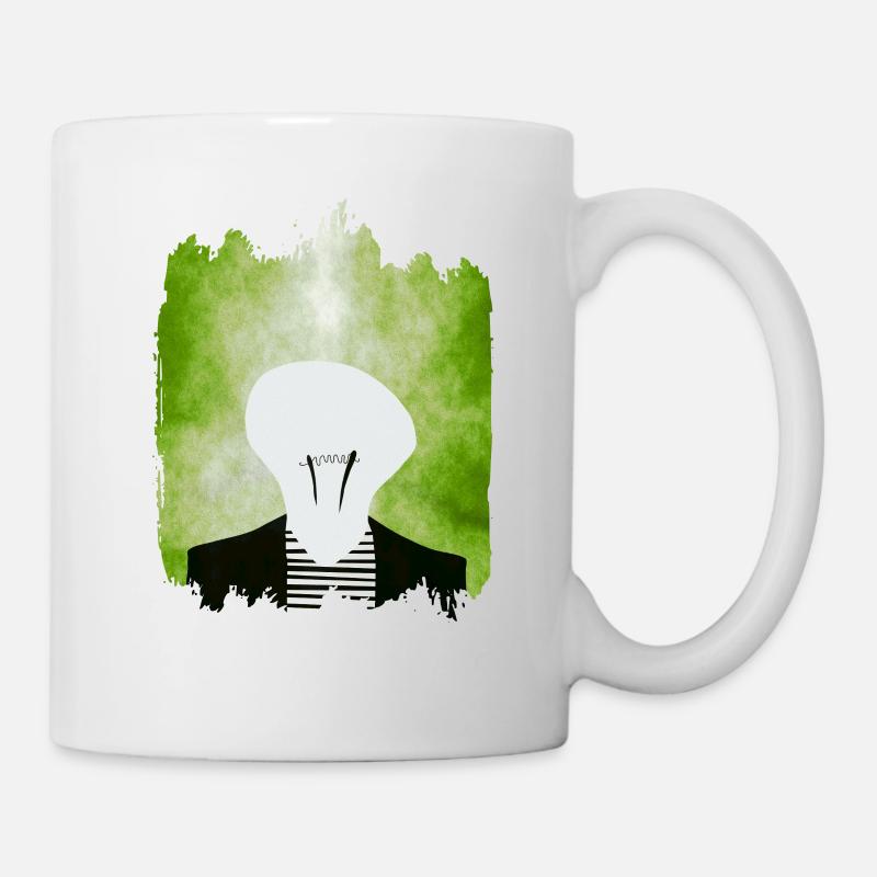 light bulb man - Mug - white