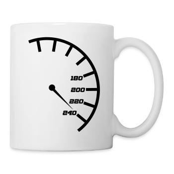 Tacho - Tasse - Weiß - Rechts
