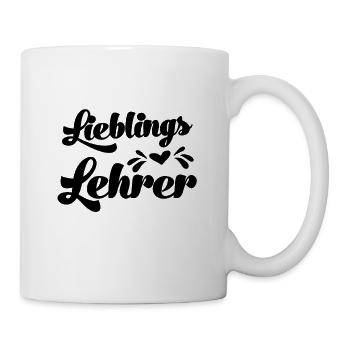 Bester Lehrer Lieblingslehrer Klassenlehrer - Tasse - Weiß - Rechts