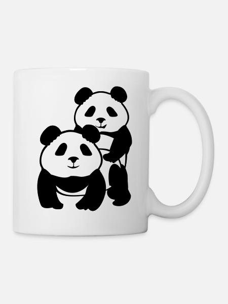 Panda Style - Tasse - Weiß