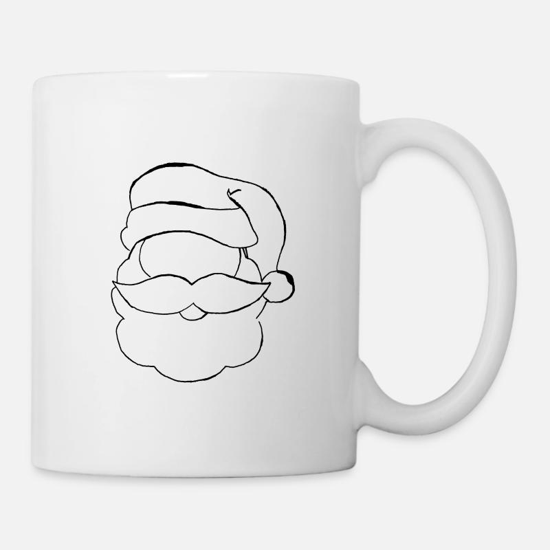 Der Weihnachtsmann Nikolaus oder auch Santa Claus - Tasse - Weiß