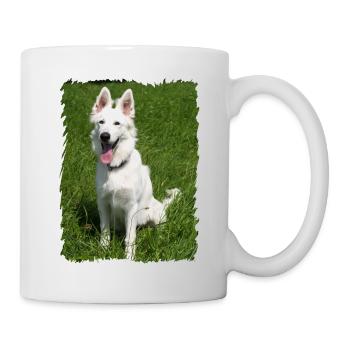 weißer Engel - Tasse - Weiß - Rechts