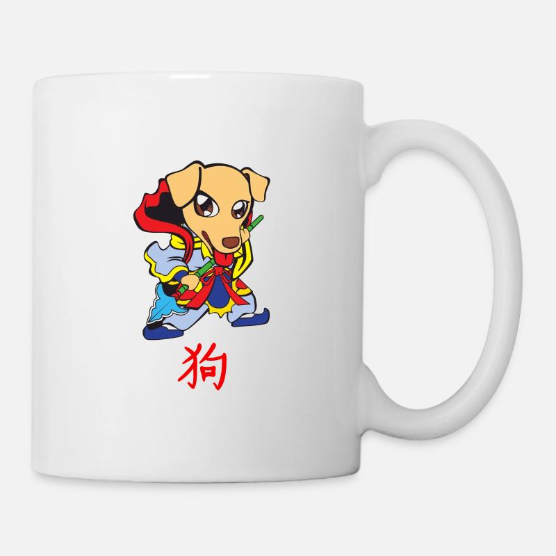 Signe astrologique chinois : Chien - Mug blanc - blanc