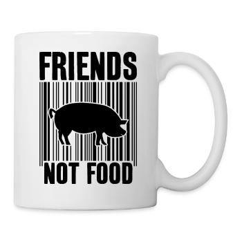 FRIENDS NOT FOOD VEGAN - Mug - white - Right