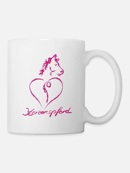 Horse heart horse - Mug - white