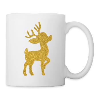 Reindeer fawn Christmas present gift idea - Mug - white - Right