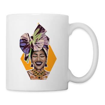 Glücklich sein - Tasse - Weiß - Rechts