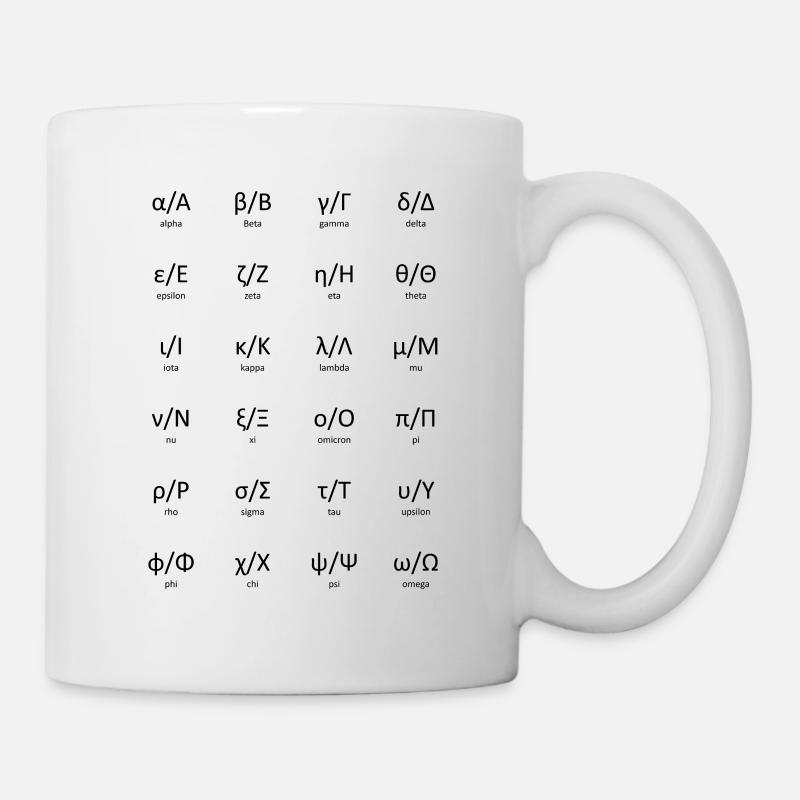 Alphabet grec - Mug blanc - blanc