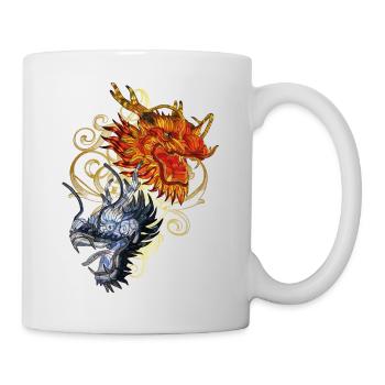 chinesischer Drache - Tasse - Weiß - Rechts