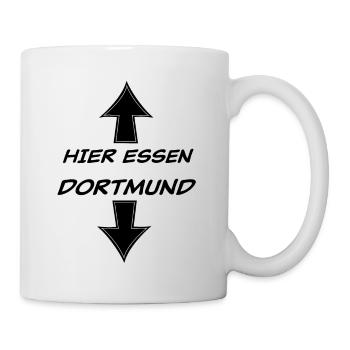 Hier Essen Dortmund - Tasse - Weiß - Rechts