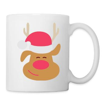 Weihnachten Rudolph das Rentier red nose reindeer - Tasse - Weiß - Rechts