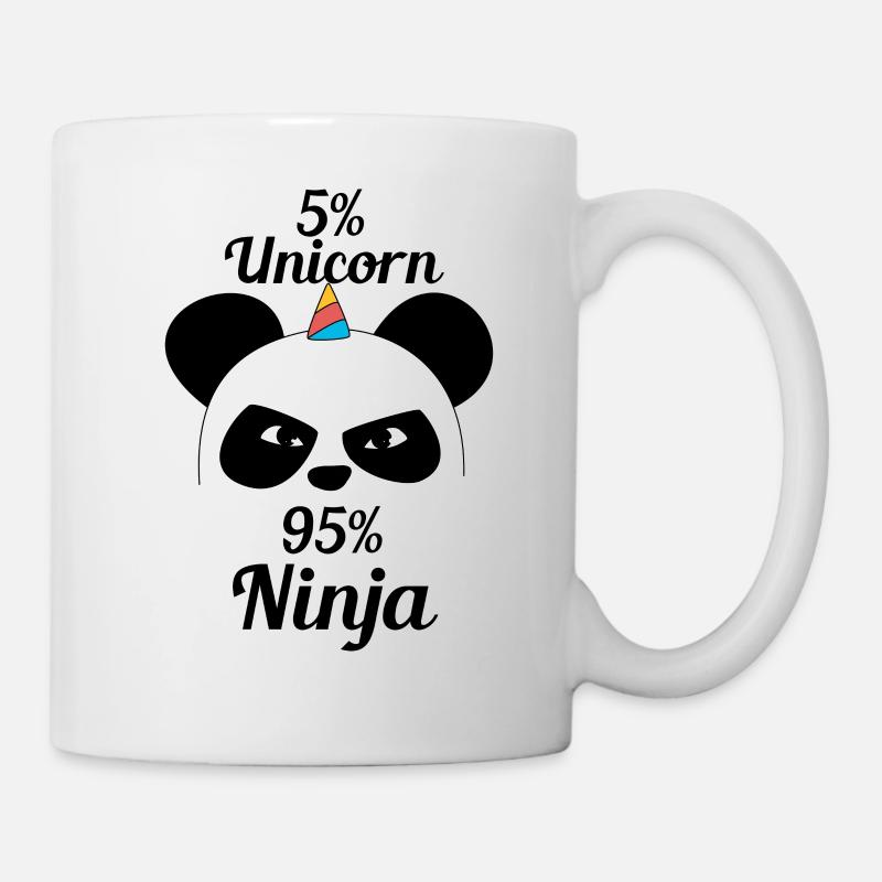 Einhorn Panda Ninja Kung Fu Panda - Tasse - Weiß