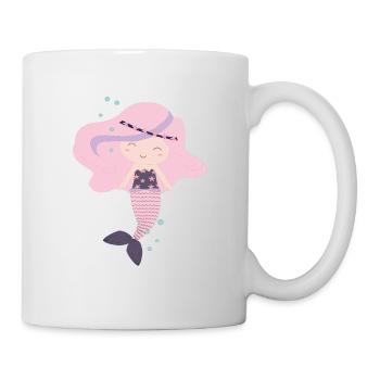 Seejungfrau Meerjungfrau Nixe Design - Tasse - Weiß - Rechts