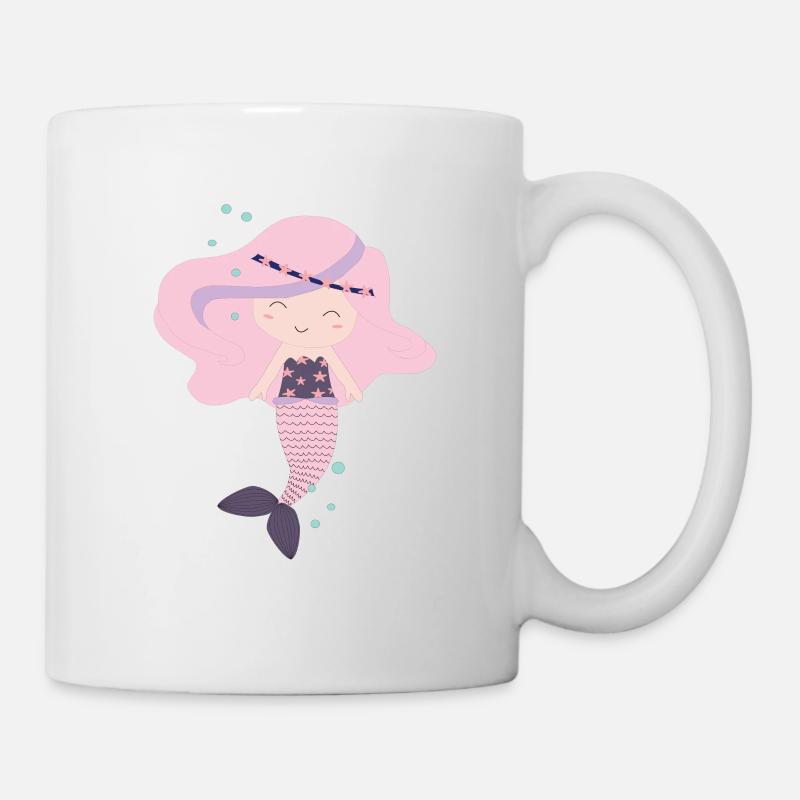 Conception de sirène sirène sirène - Mug blanc - blanc