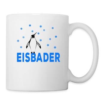 Eisbader Eis schwimmer Kältebad Eisbaden Winterbad - Tasse - Weiß - Rechts