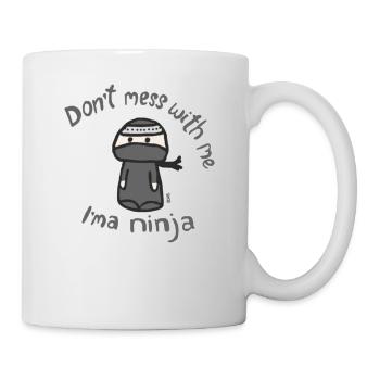 Girl s I ma ninja tea - Mug - white - Right