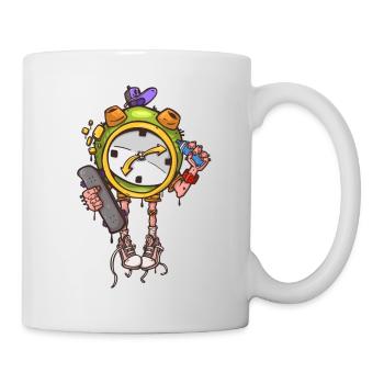 Skater Wecker - Tasse - Weiß - Rechts