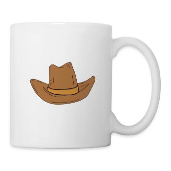 Cowboy hat - Mug - white - Right