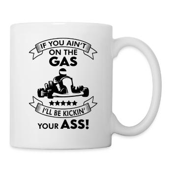 Aller karting aller karting drôle - Mug blanc - blanc - Droite