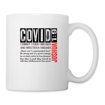 Jésus-Christ sauve - Chemise chrétienne - Covid 19 - Mug blanc - blanc - Droite