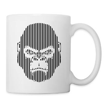 Gorilla Face Grafik - Tasse - Weiß - Rechts