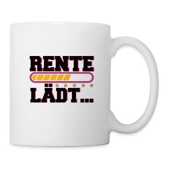 Rente lädt pink - Tasse - Weiß - Rechts