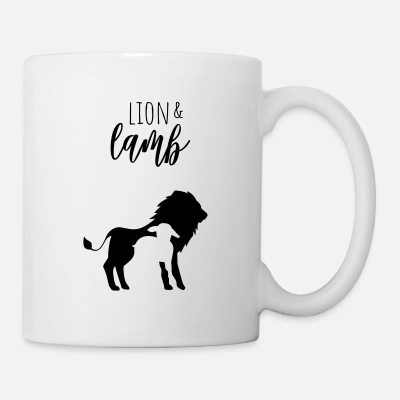 lion and the lamb - Tasse - Weiß
