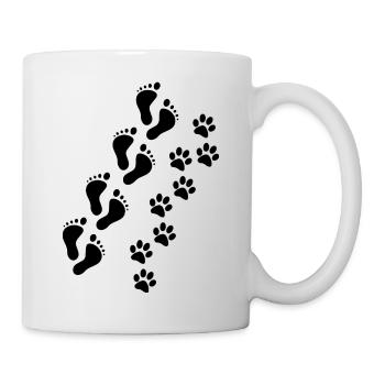 Chien chien - Mug blanc - blanc - Droite