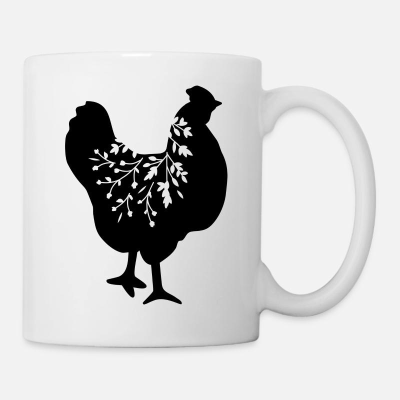 Henne Huhn - Tasse - Weiß