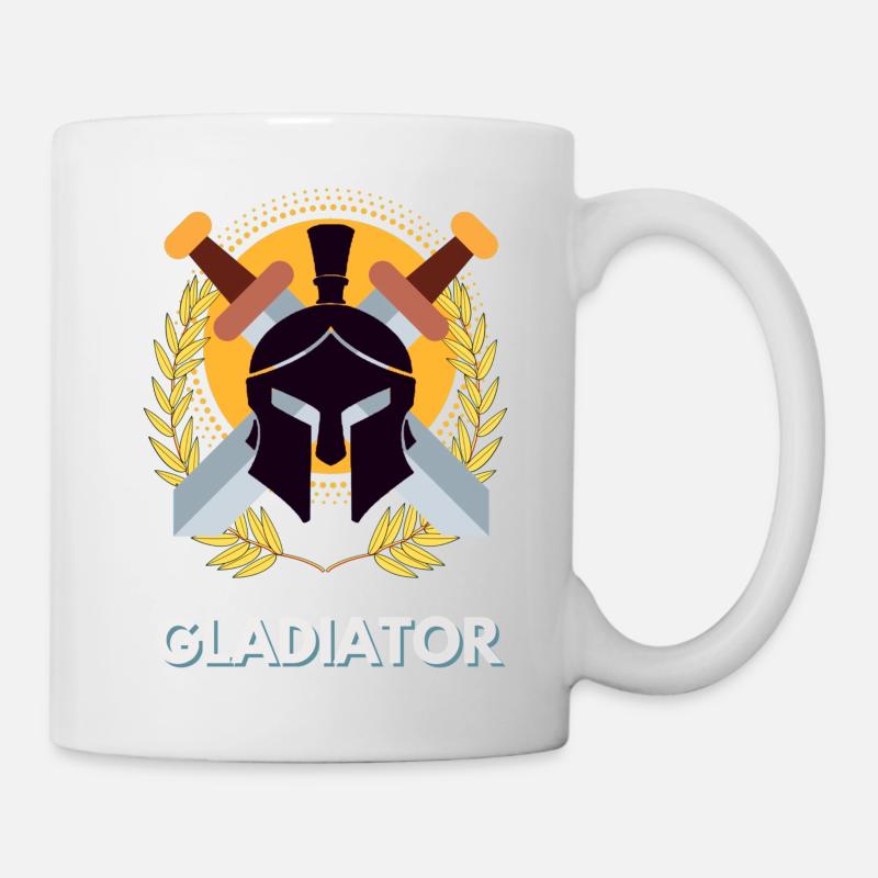 gladiateur, gladiator, spartiate - Mug blanc - blanc