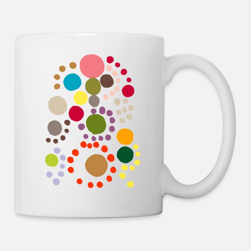 iroiro polka dots - Tasse - Weiß