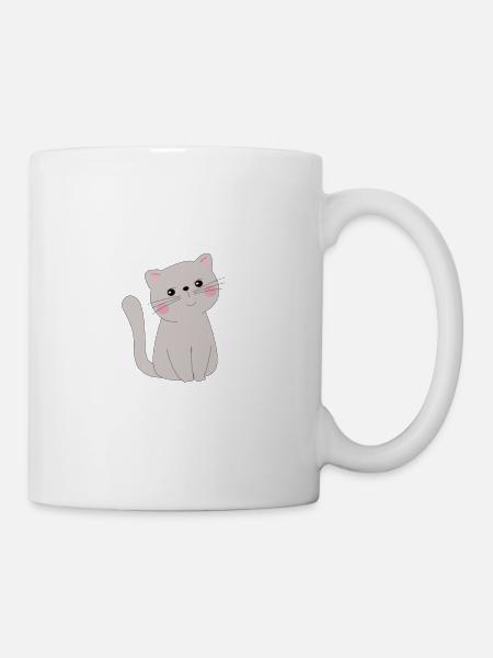 Süße Katze - Tasse - Weiß
