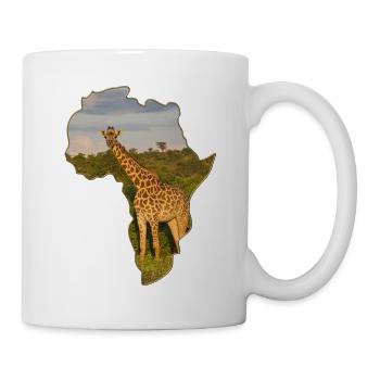 Girafe au Kenya - Mug blanc - blanc - Droite