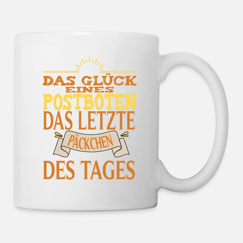 Postbote Spruch Lustig - Tasse - Weiß
