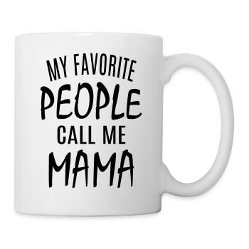 Stolze Mama bester Sohn beste Tochter Mutterliebe - Tasse - Weiß - Rechts