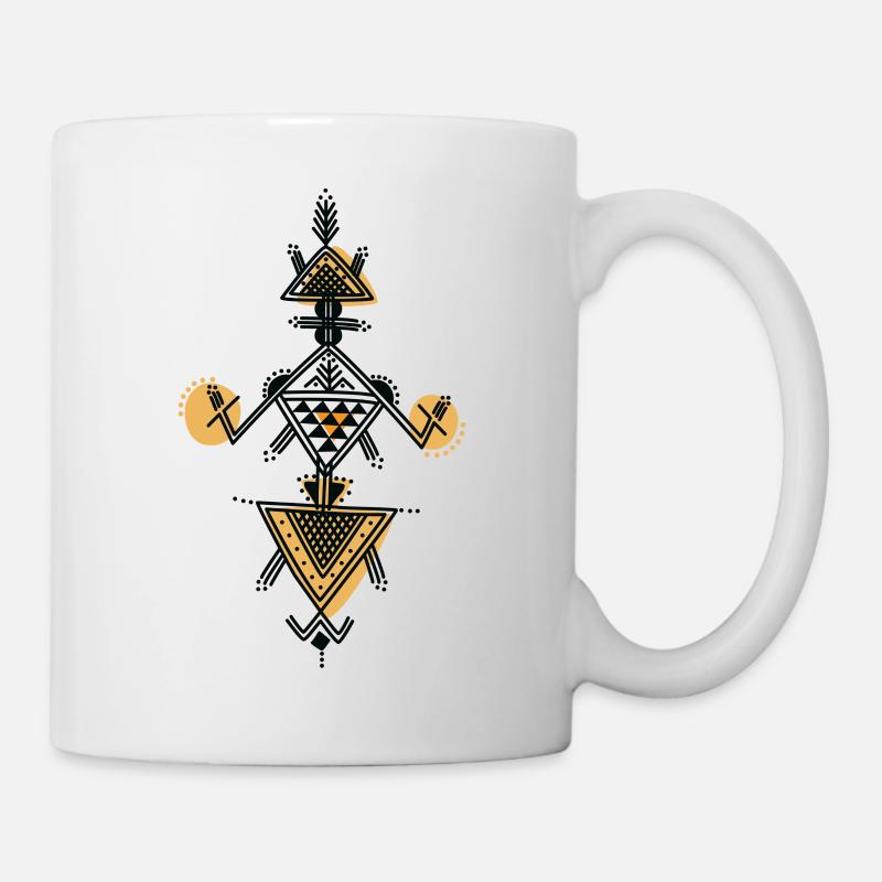 motif poterie kabyle - Mug blanc - blanc