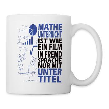 Math school student profession gift - Mug - white - Right