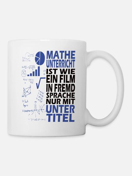 Cadeau de profession d'étudiant en école de mathématiques - Mug blanc - blanc