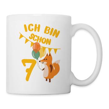 7 anniversaire 7 ans pour 7 ans - Mug blanc - blanc - Droite