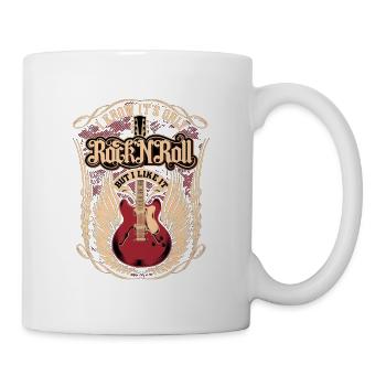 rock n roll - Mug blanc - blanc - Droite