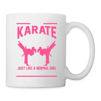 Cadeau de fille de karaté - Mug blanc - blanc - Droite