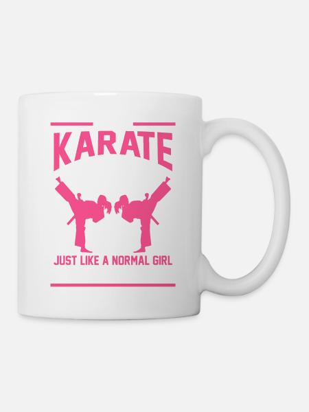 Karate Mädchen Geschenk - Tasse - Weiß