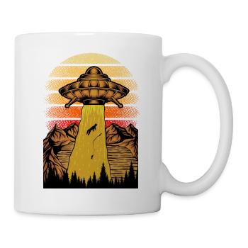 Alien Abduction Fisherman gift idea for people - Mug - white - Right