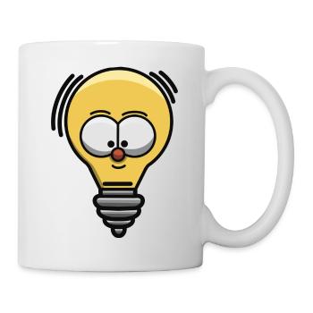 Doodle: eine Glühbirne - Tasse - Weiß - Rechts