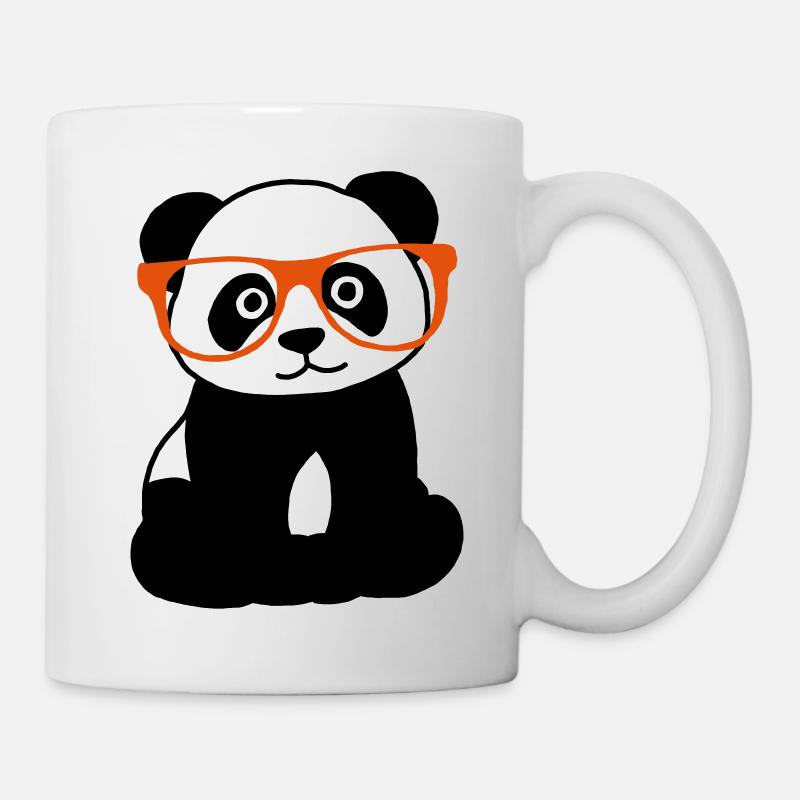 Panda with glasses - Mug - white