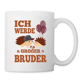 Bruder - Ich werde großer Bruder - Tasse - Weiß - Rechts