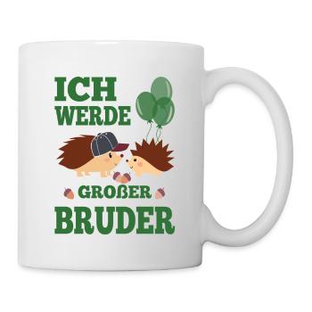 Bruder Geschwister Großer Bruder - Tasse - Weiß - Rechts