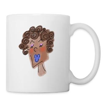 Woman's face - Mug - white - Right